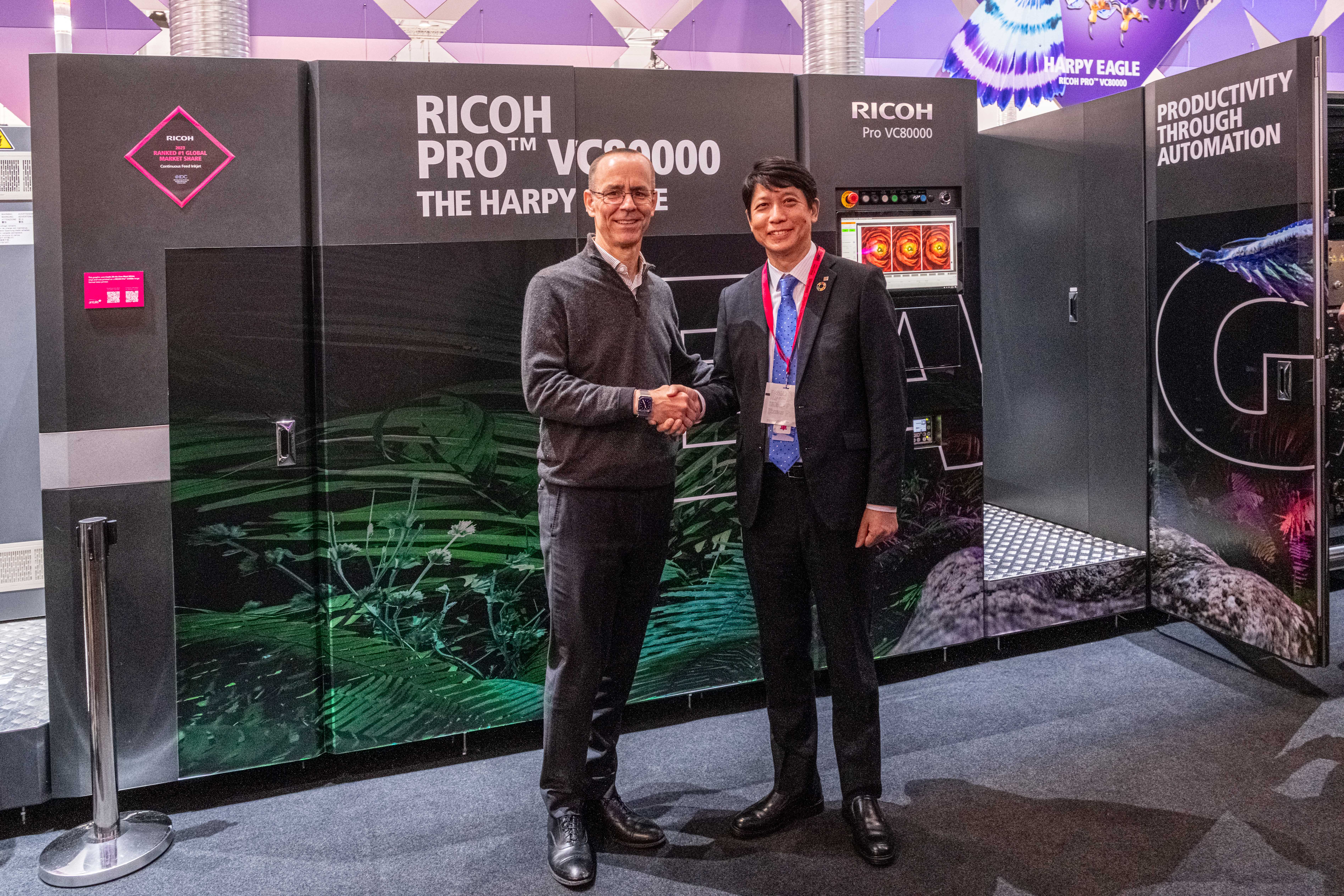 Cimpress investeert in supersnelle inkjetpers van Ricoh
