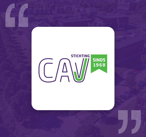 Stichting CAV Logo with quotation marks