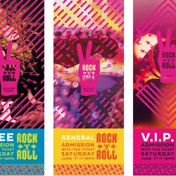 Flyers met neon-roze effecten, benadrukt de impact van de vijfde kleur in professioneel printen.