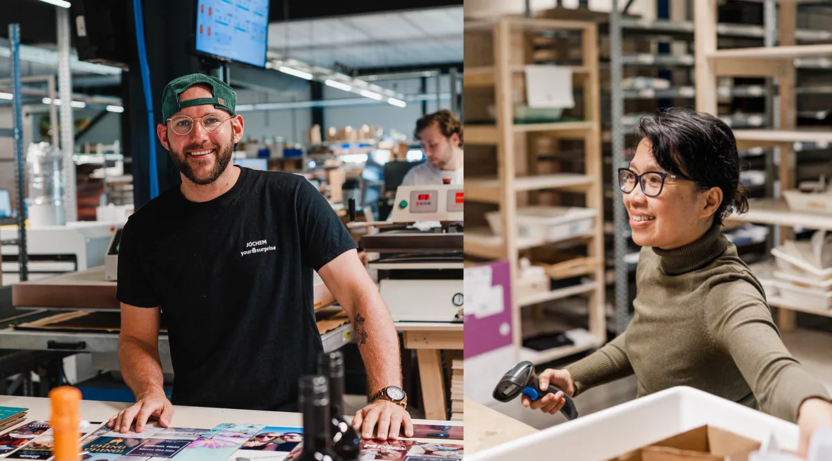YourSurprise - Mensen die in de printshop werken.